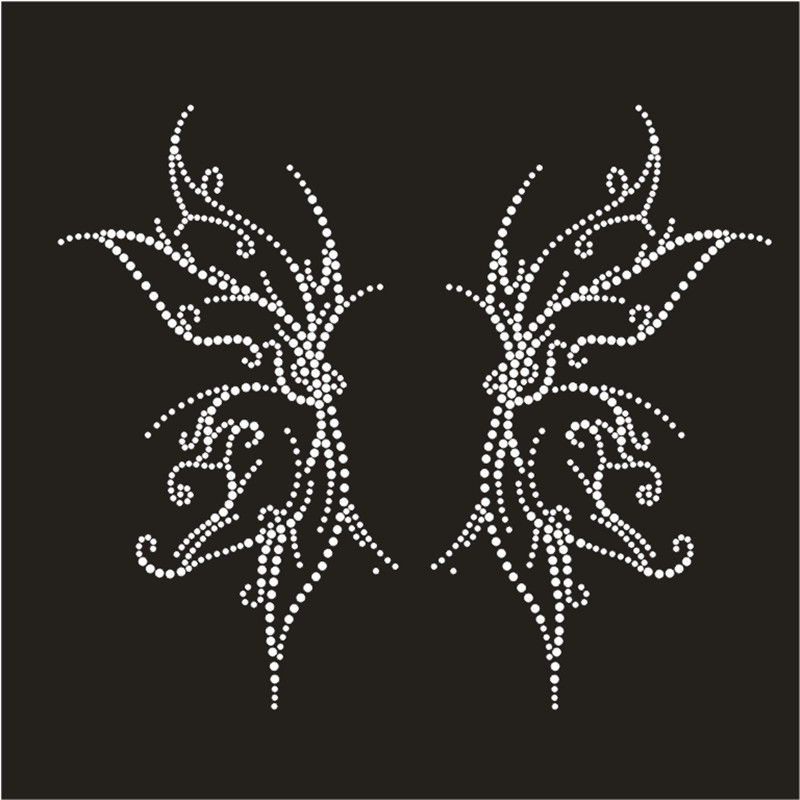 Hotfix Rhinestone Sheet - Autocollants thermiques personnalisés pour la décoration,
