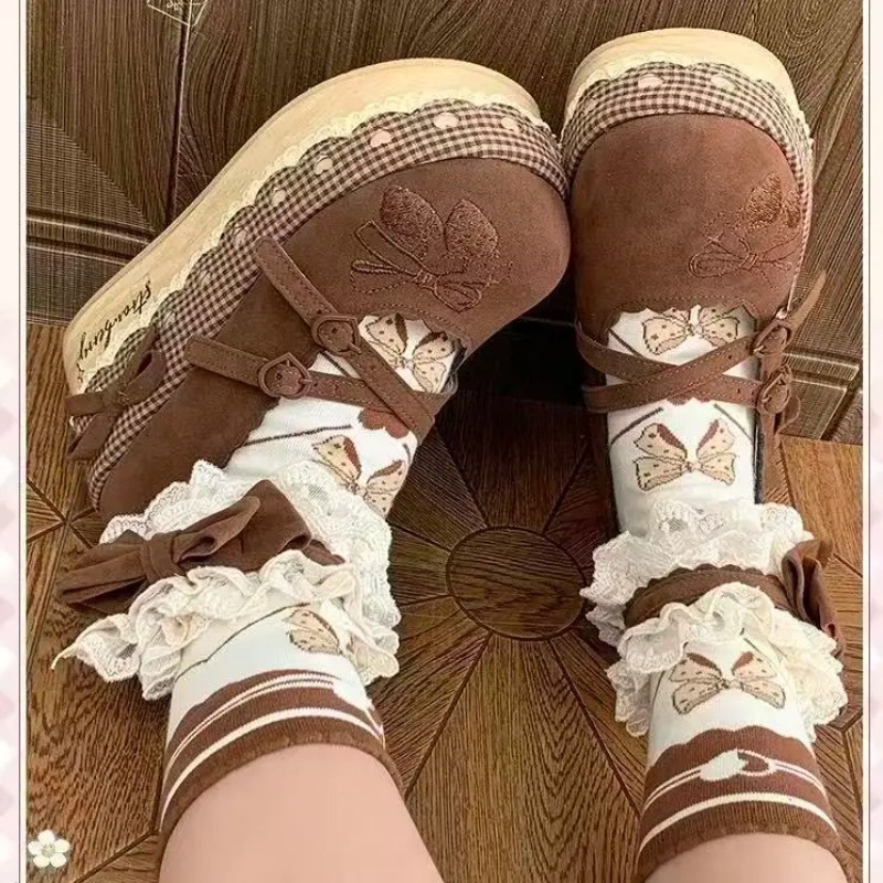 Chaussures Lolita à talons hau - Embroidery Embellishments avis et prix