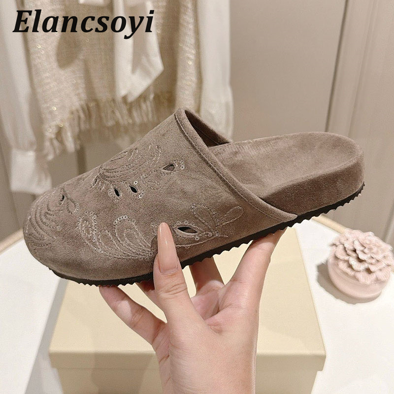 Mules décontractées pour femme - Embroidery Embellishments avis et prix