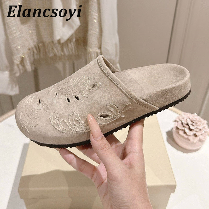 Mules décontractées pour femme - Embroidery Embellishments avis et prix